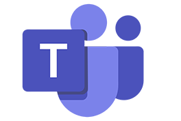 Zu sehen ist das dunkelblaue Logo von  Microsoft Teams