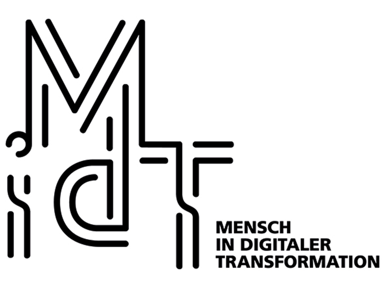 Zu sehen ist das Logo von "Mensch in digitaler Transformation"